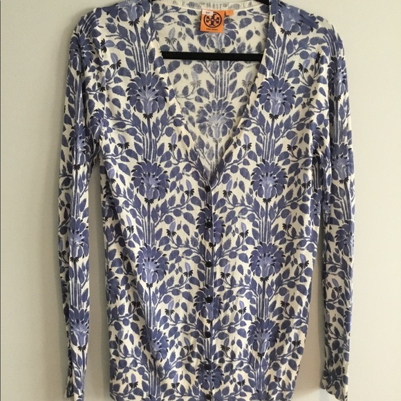 Tory Burch silk cardigan, size S. - Picture 1 of 7